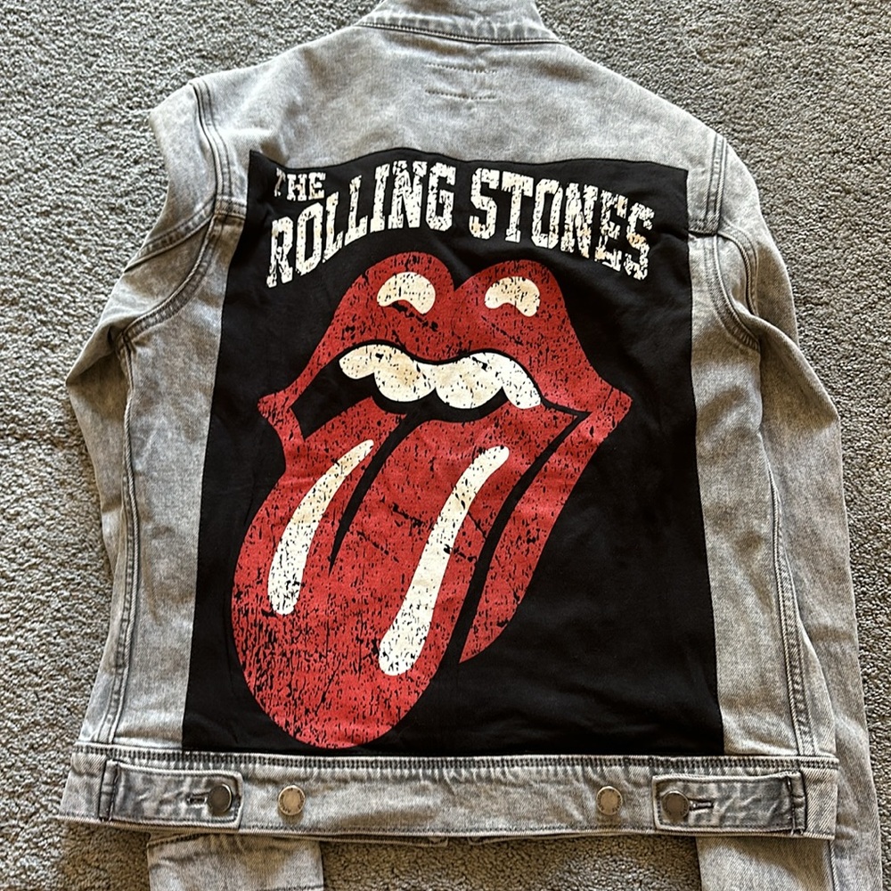 Custom Rolling Stones denim jacket